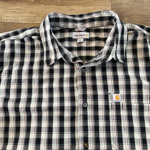 Carhartt plaid button work shirt 3XL - Picture 3 of 8